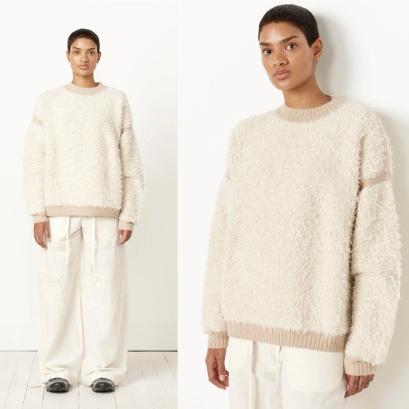 NWOT Lauren Manoogian Sherpa Crewneck Baby Alpaca Sweater Size 3 / Large - Picture 2 of 7